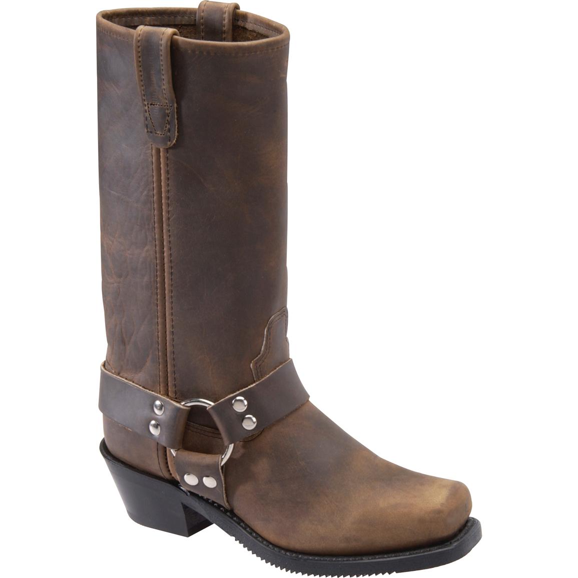 Women's Double H® 12" Harness Boots, Tan - 47898, Cowboy & Western