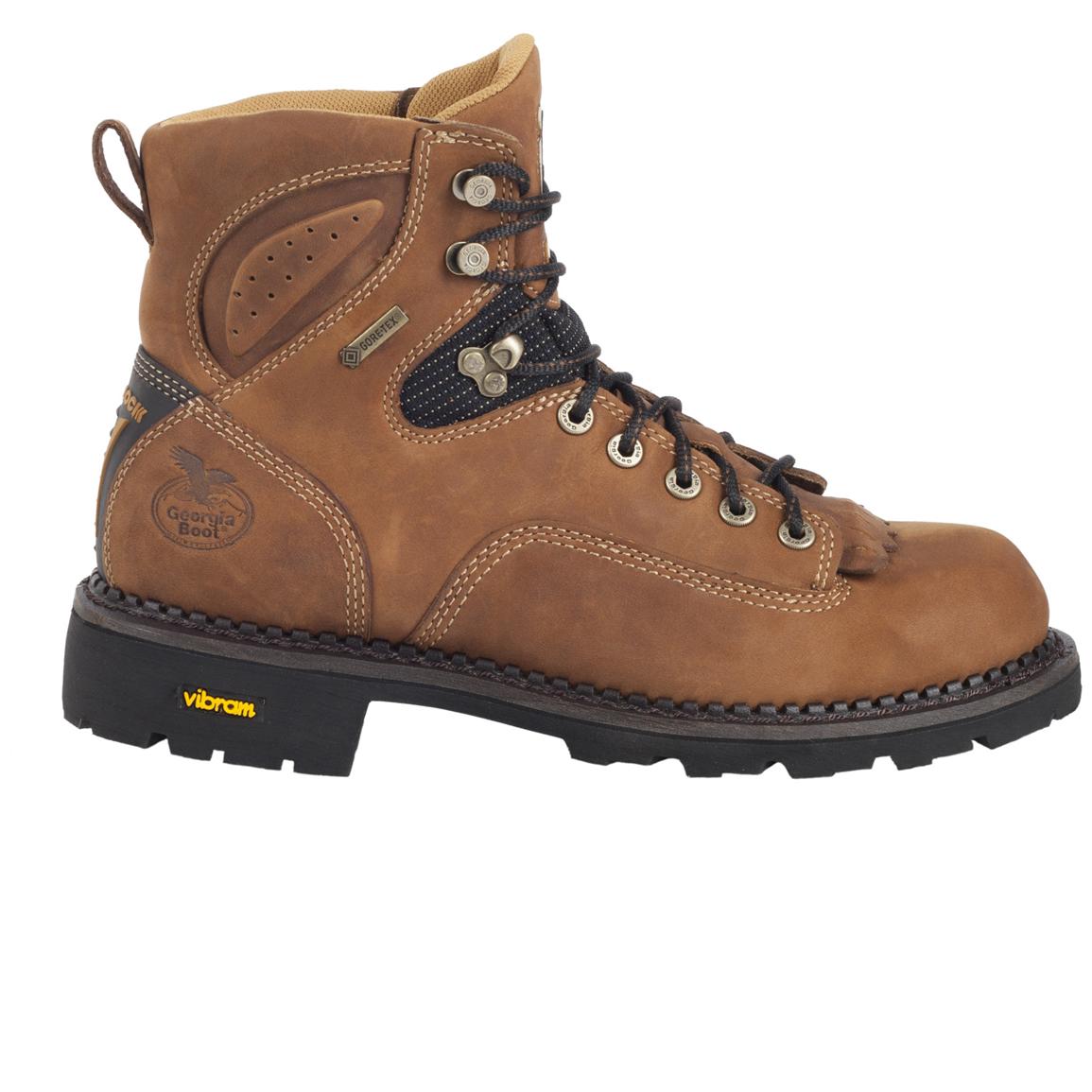 Men's Georgia Boots® Comfort Core® GORE-TEX® Waterproof Low Heel Logger ...