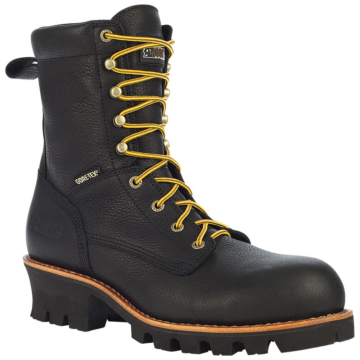 Rocky® Great Oak GORE-TEX® Composite Toe Logger Boots, Black - 578334 ...