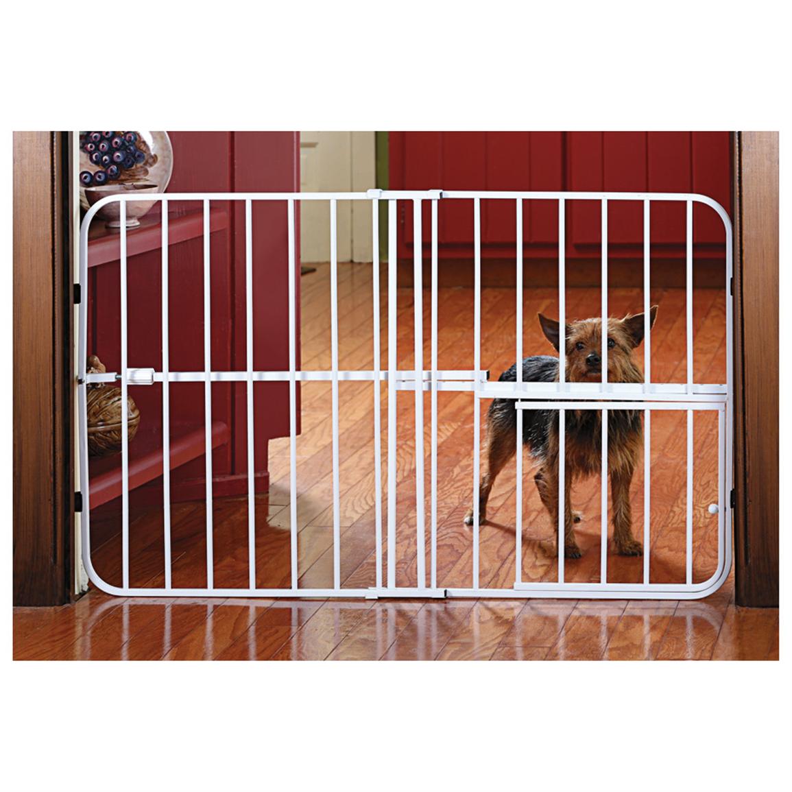 Expandable Metal Pet Gate with Door - 578399, Pet Gates, Ramps & Steps
