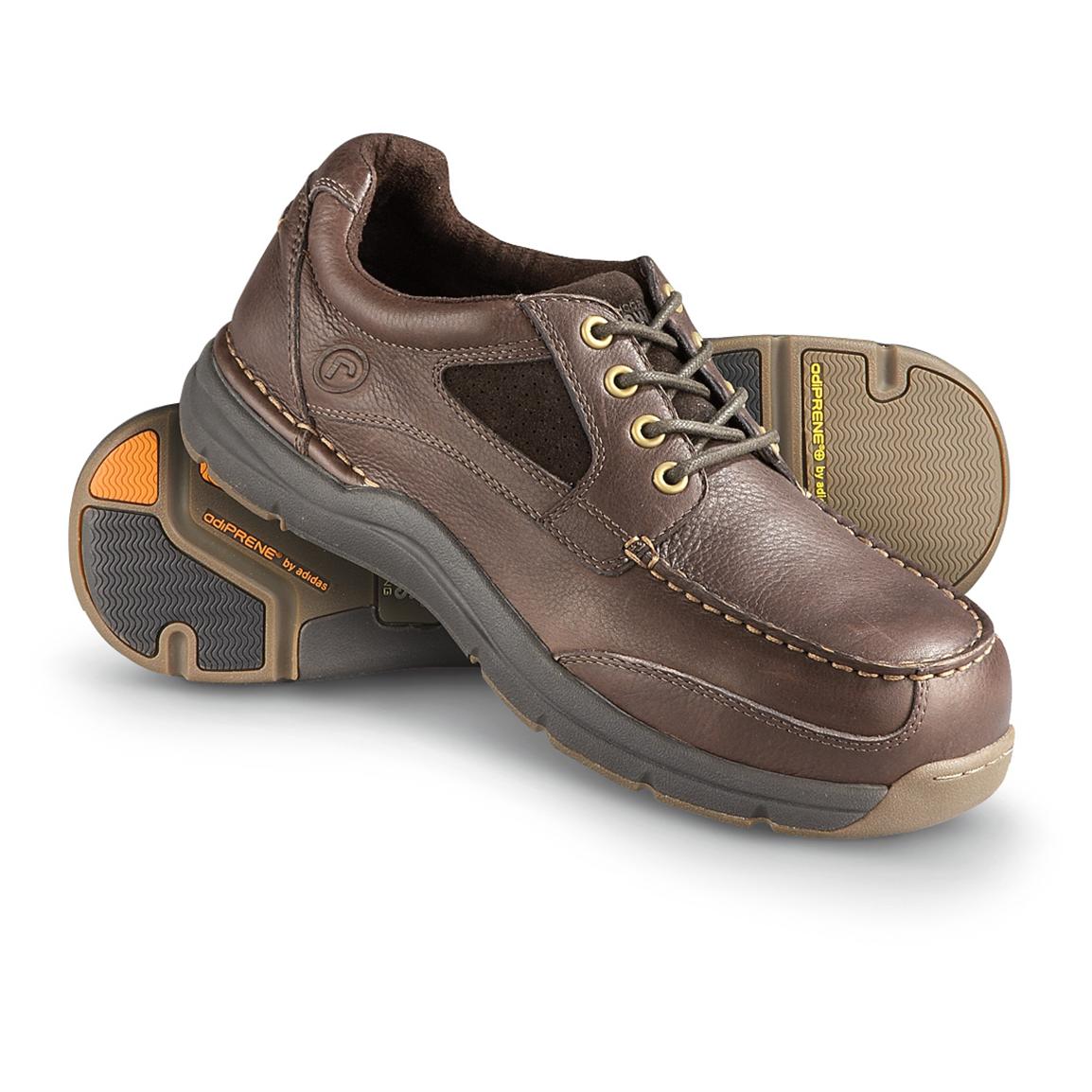 Men's Rockport Works Sea Master Work Shoes, Brown - 578615, Boat ...
