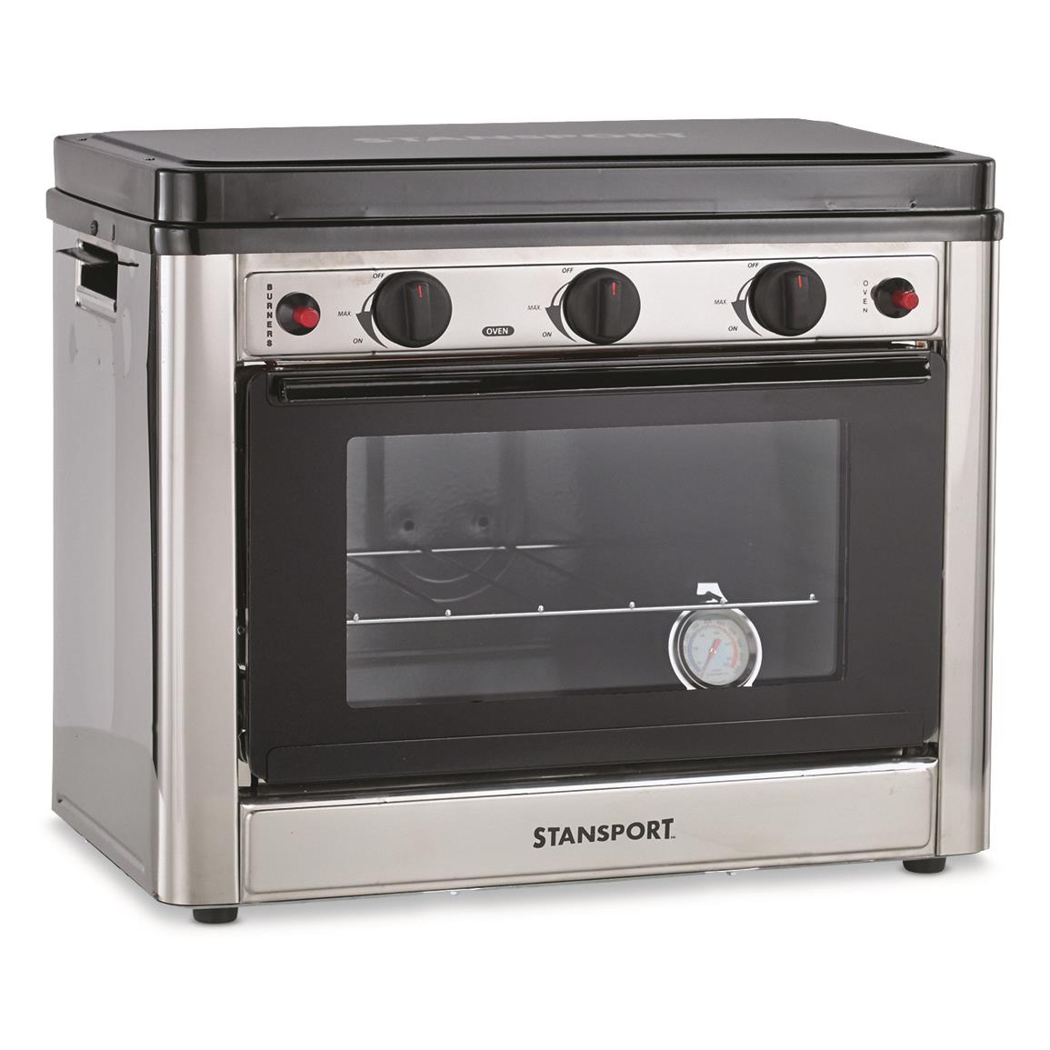 Stansport Outdoor Propane Gas Stove and Camp Oven, Stainless Steel