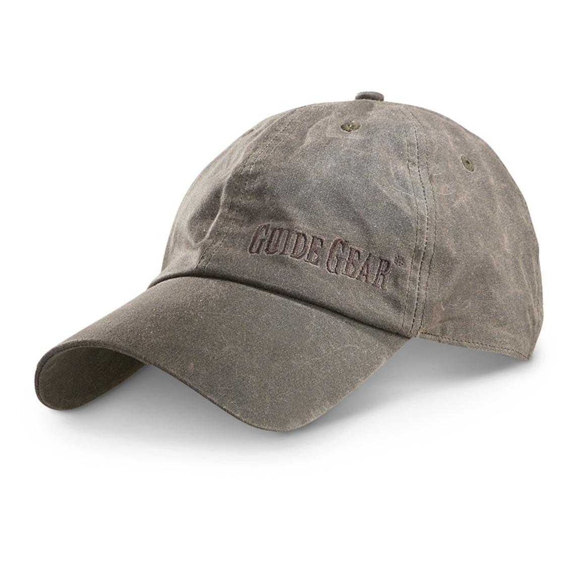 Guide Gear Waxed Cotton Baseball Cap, Brown - 578743, Hats & Caps at ...