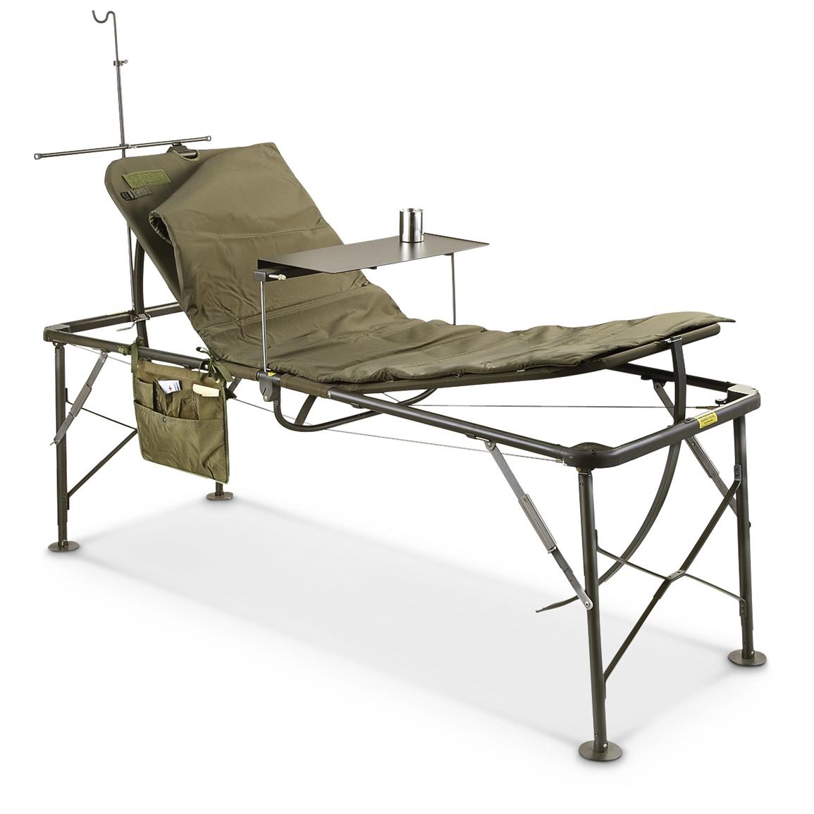 U.S. Military Surplus Foldable Field Hospital Bed/Cot, New 578939