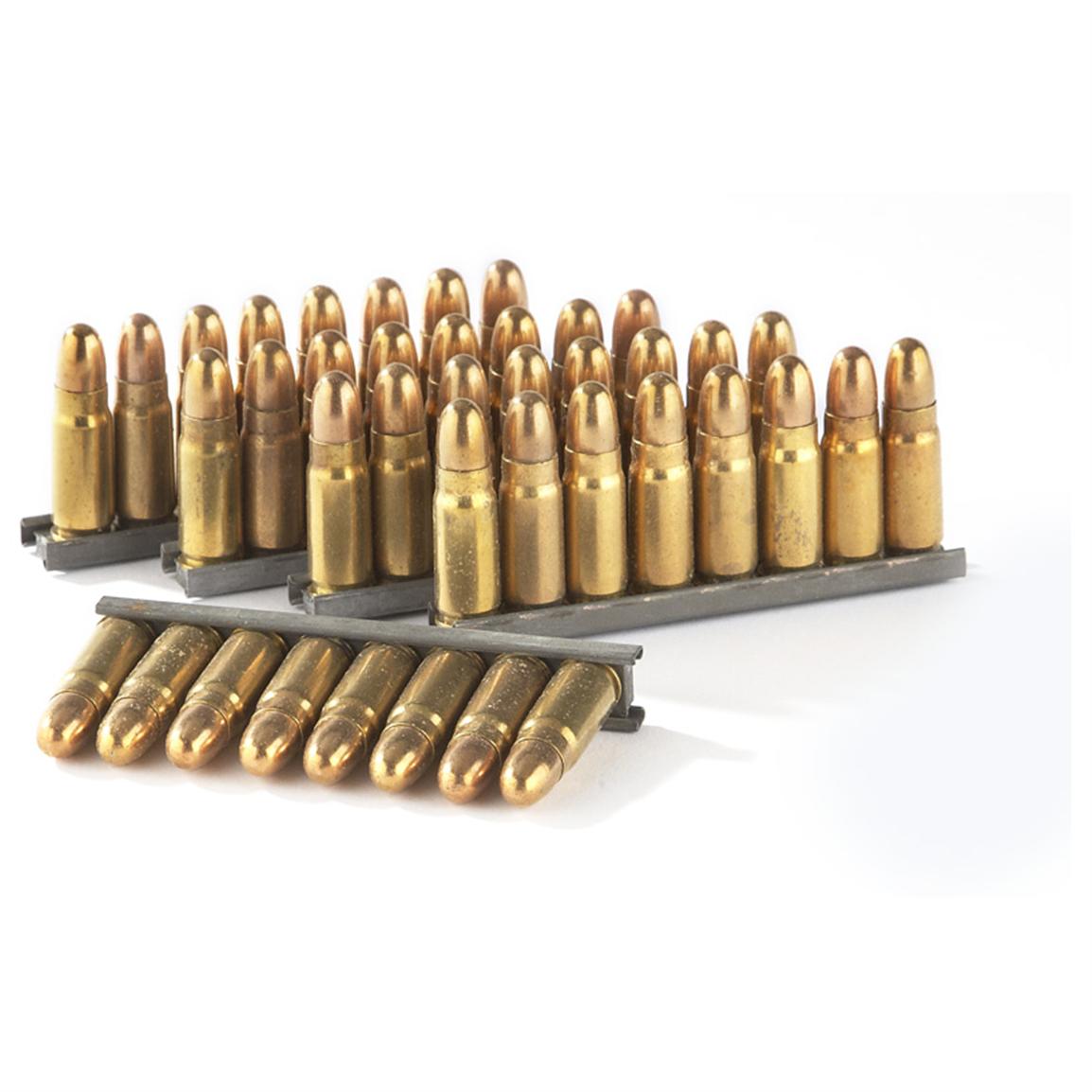 40 rds. Russian 7.62x25 TOK 86 Grain FMJ Ammo with Stripper Clips ...