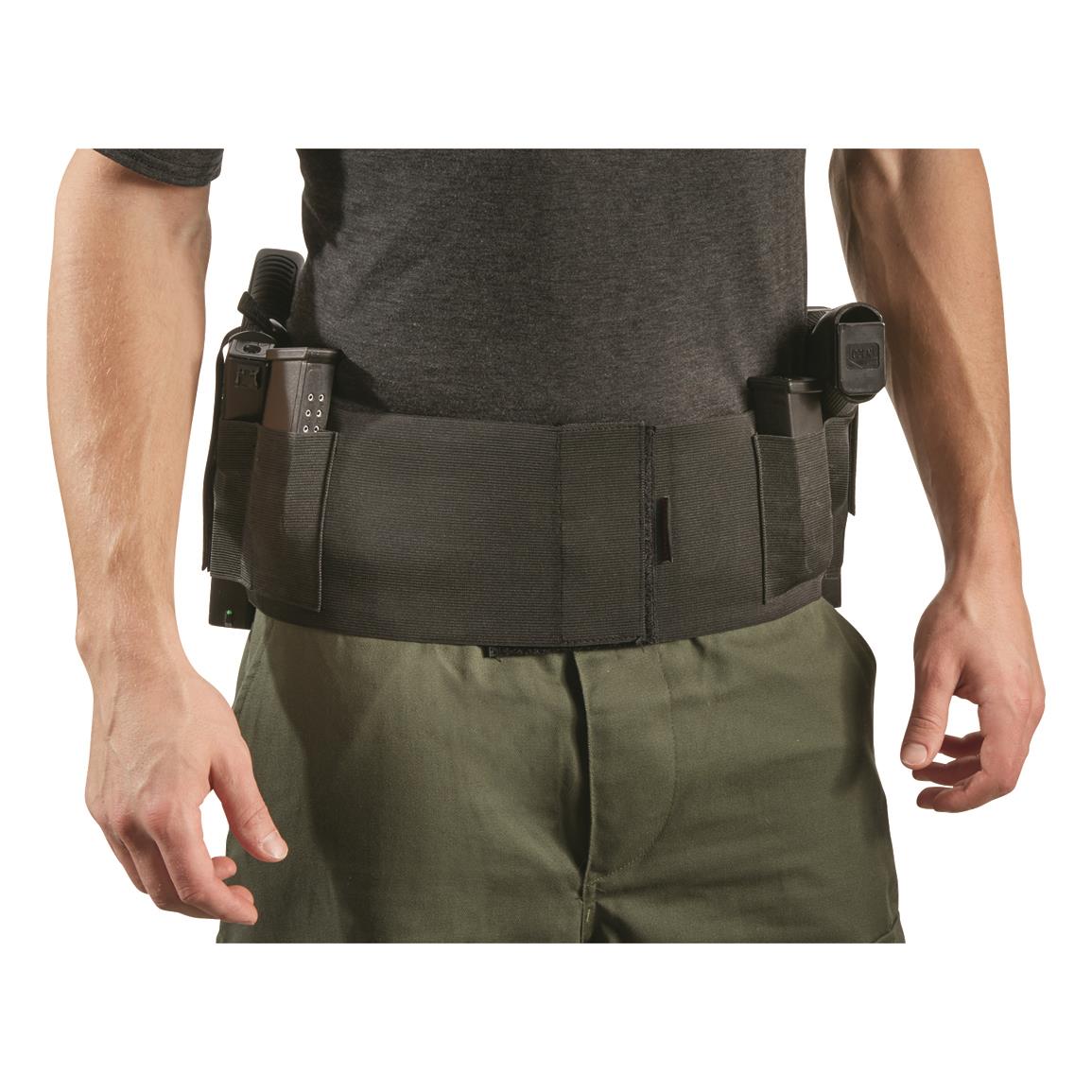Belly Band Gun Pistol Concealed Weapon Duty Holster SWEAT BLOCKER LARGE USA