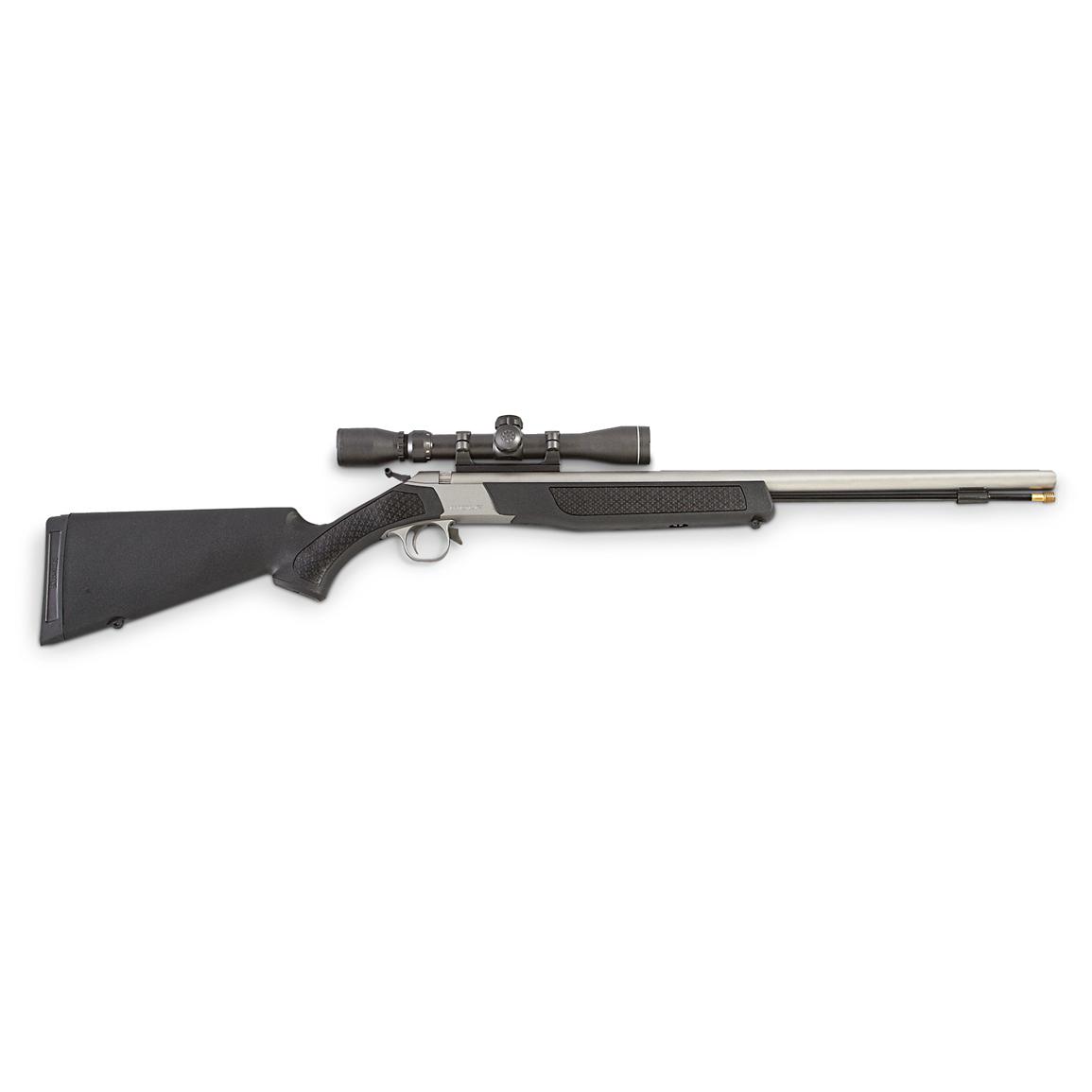 CVA Wolf 209 Magnum .50 cal. Break-action Muzzleloader Outfit, Black / Stainless Steel