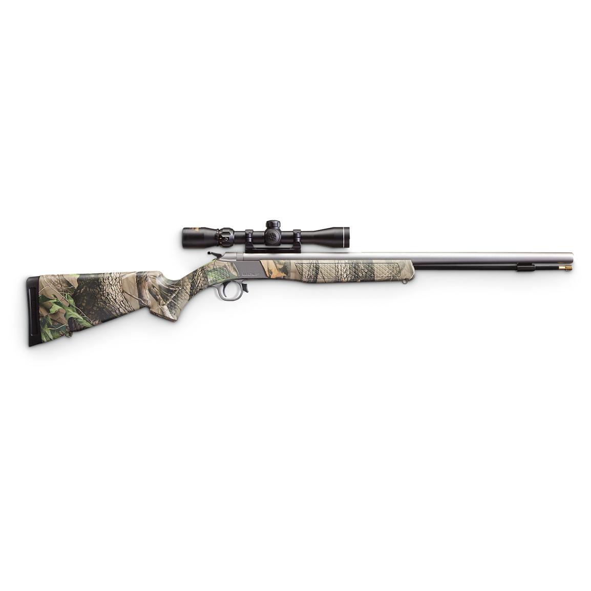 CVA Wolf 209 Magnum .50 cal. Break-action Muzzleloader Outfit, Camo ...