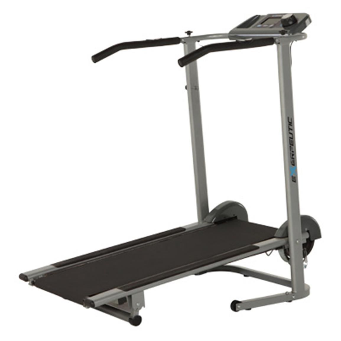 Exerpeutic 100XL Heavy Duty Magnetic Manual Treadmill With Pulse