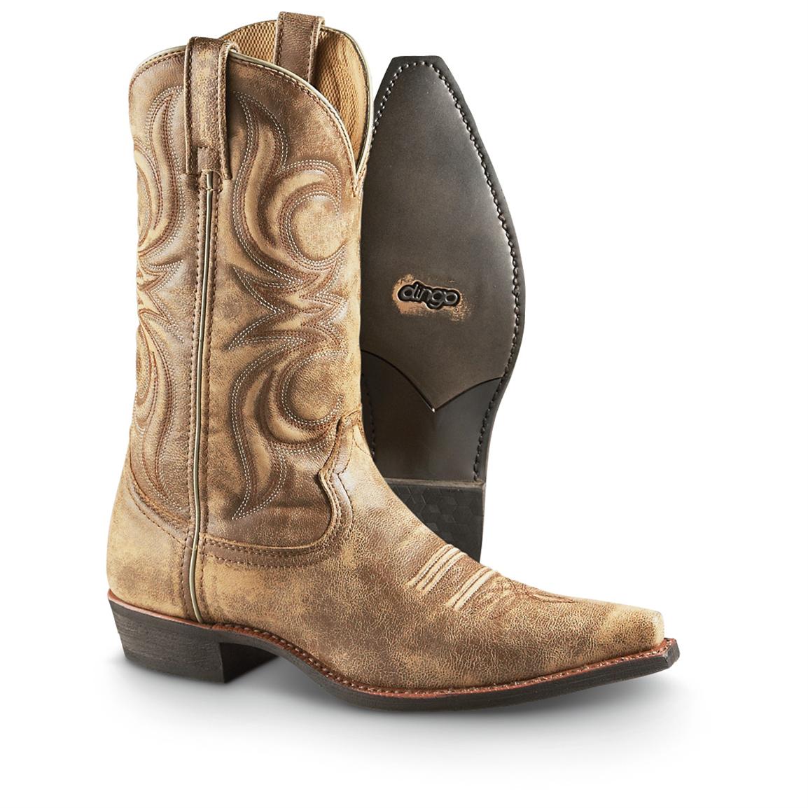 Men's Dingo® Wyldwood Western Boots, Tan - 579527, Western & Cowboy ...
