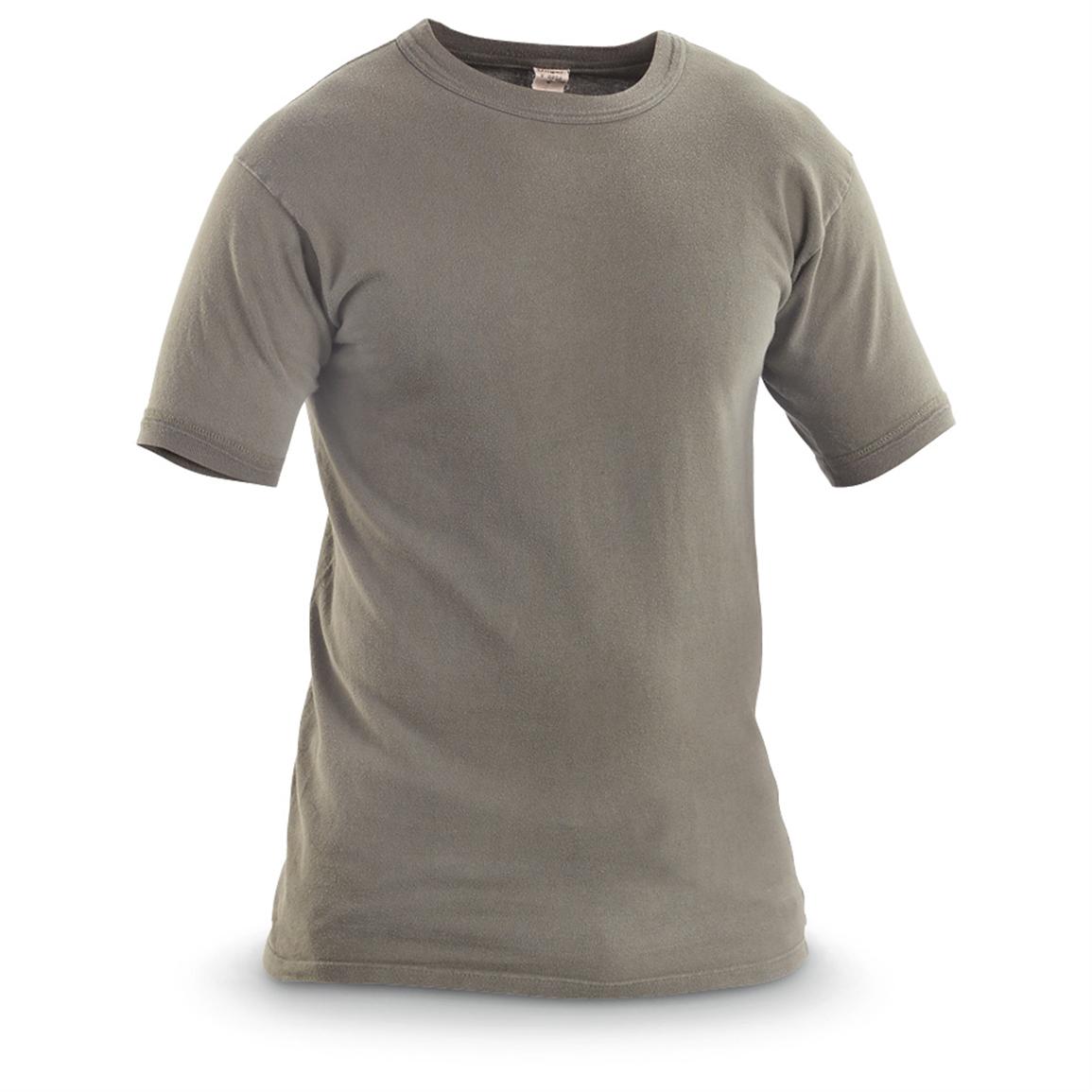 German Military Surplus T-Shirts, 5 Pack, Used - 580064, T-Shirts at ...
