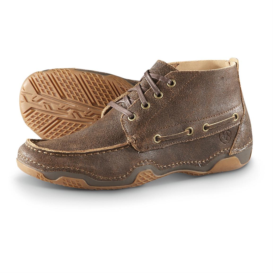 Ariat Men's Holbrook Chukkas, Weathered Brown - 580134, Casual Shoes at ...