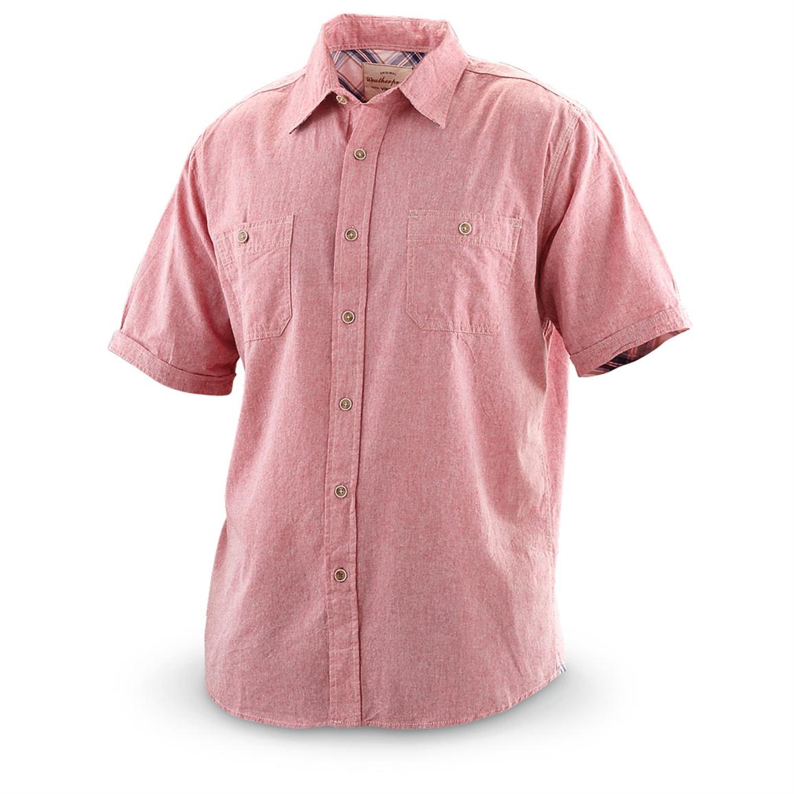 Weatherproof Vintage Short-sleeved Chambray Shirt - 580198, Shirts ...