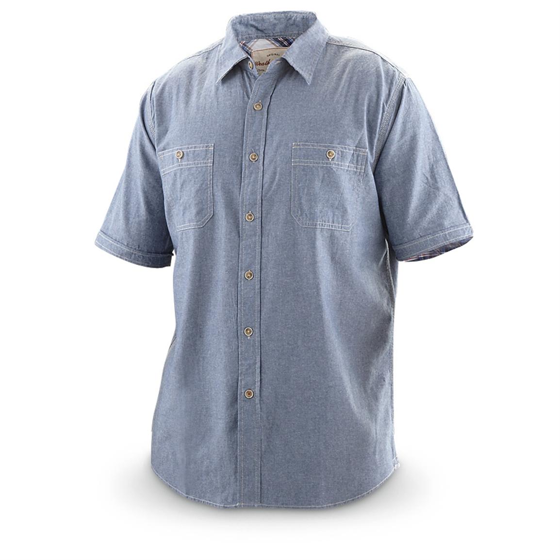 Weatherproof Vintage Short-sleeved Chambray Shirt - 580198, Shirts at ...