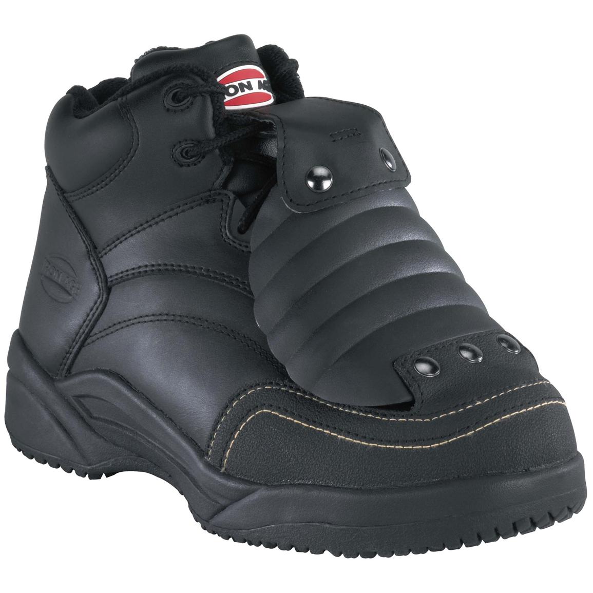 Women's Iron AgeÂ® Hi-Top Steel Toe External Met Guard Work Boots, Black - 580255, Work Boots at 