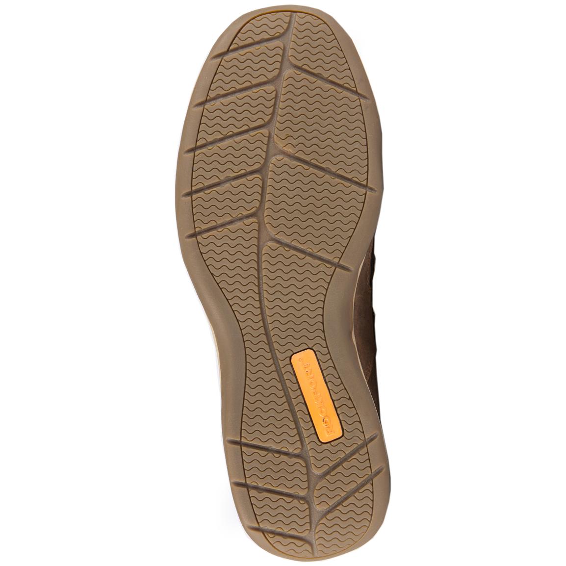 Men's Rockport Works® Steel Toe EH Slip-on Boat Shoes, Brown - 580285 ...