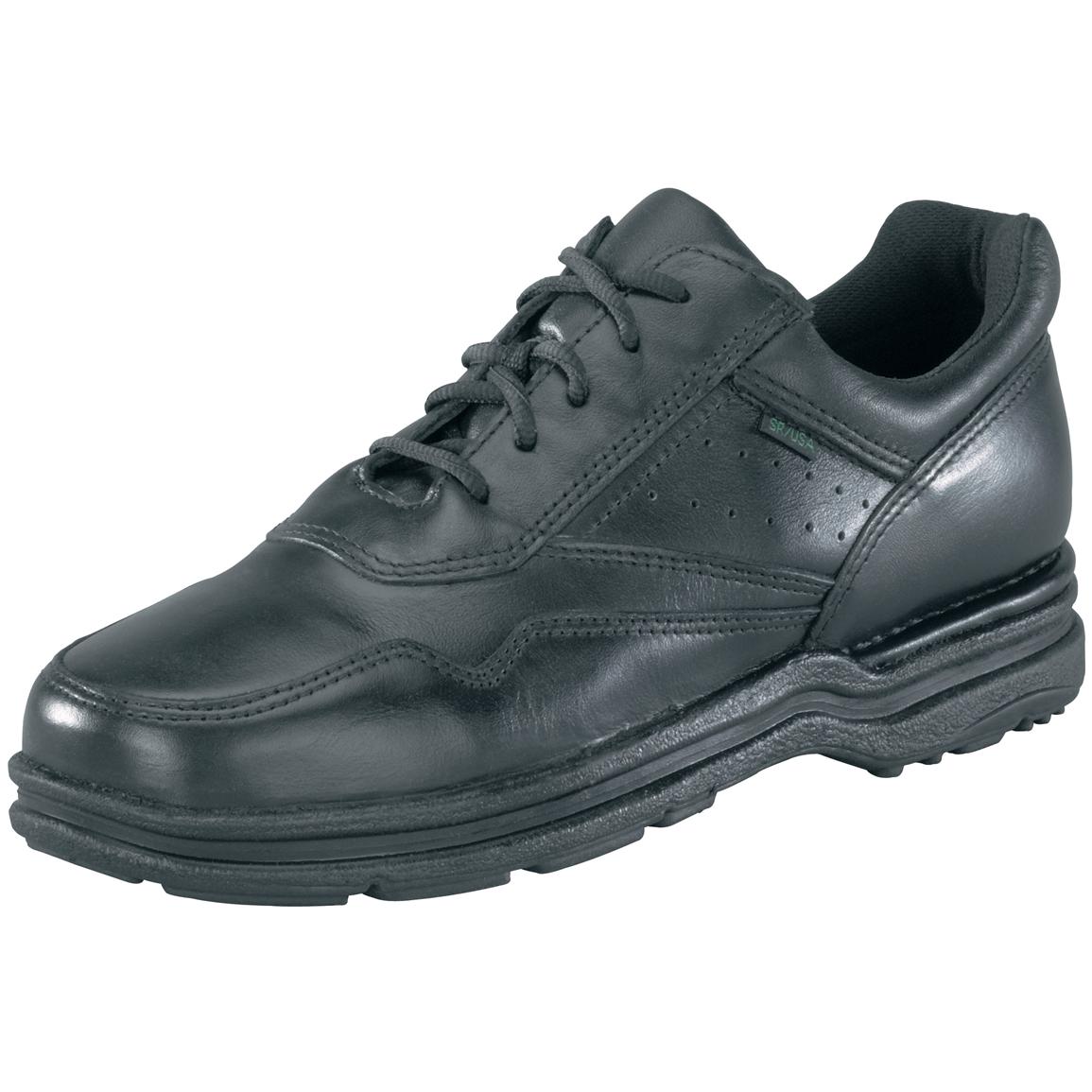 Men's Rockport® Works Pro Walker Athletic Oxford Shoes, Black - 580930 ...
