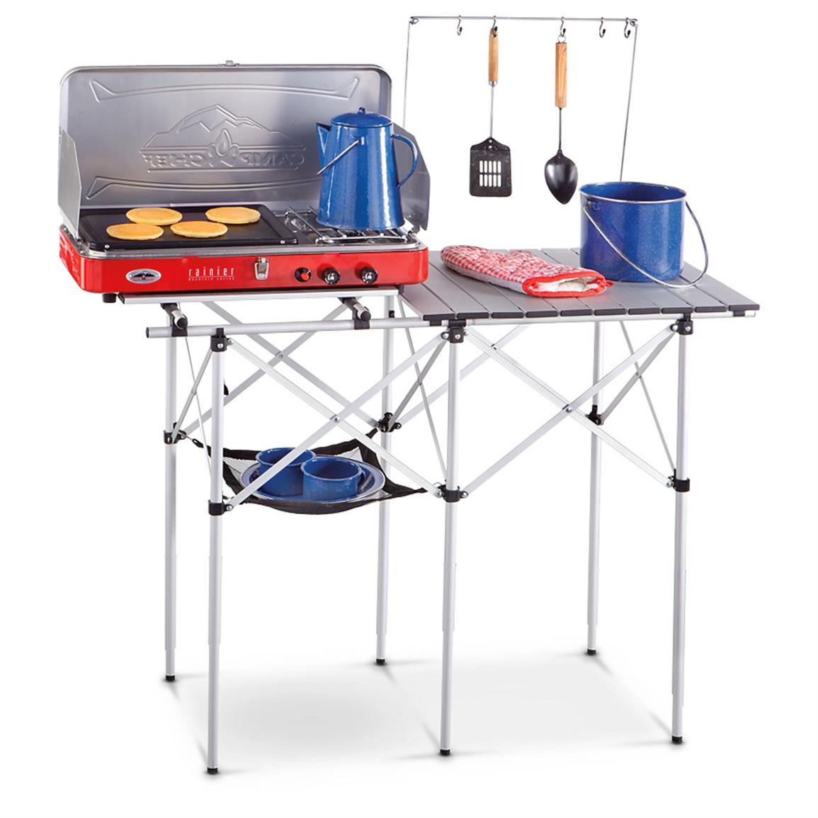 Guide Gear Compact Camp Kitchen 581525 Tables At Sportsmans Guide