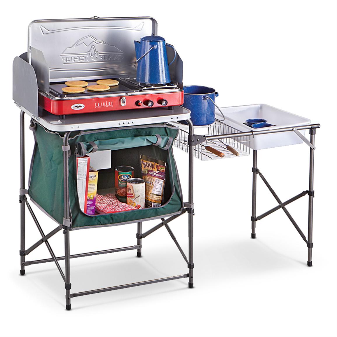 Guide Gear Deluxe Camp Kitchen 581526 Tables At Sportsman S Guide   581526 Ts 