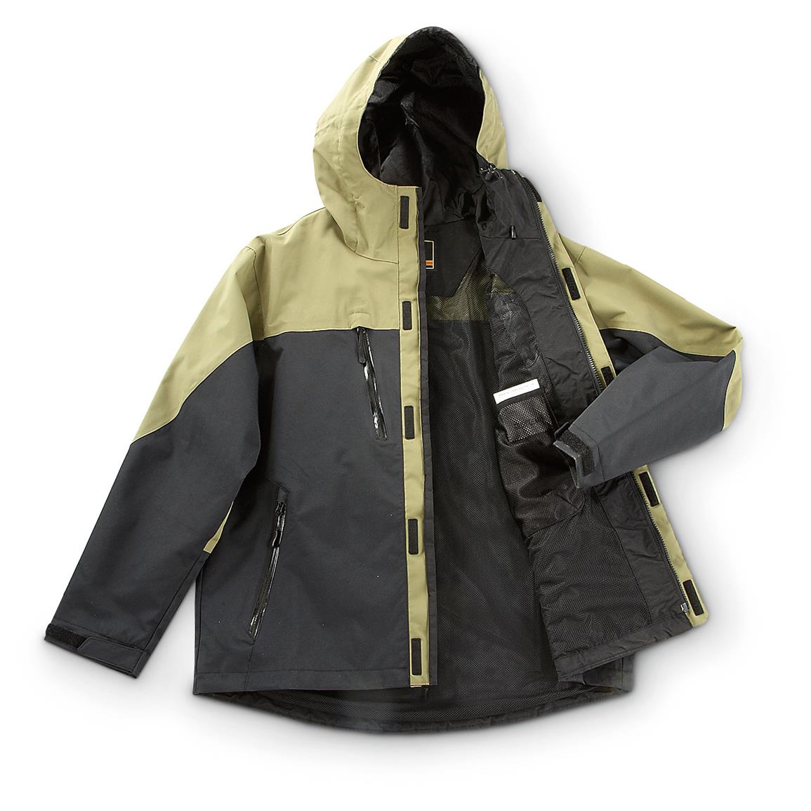 Guide Gear Men's Elite Fishing Parka Jacket 581528, Rain Jackets