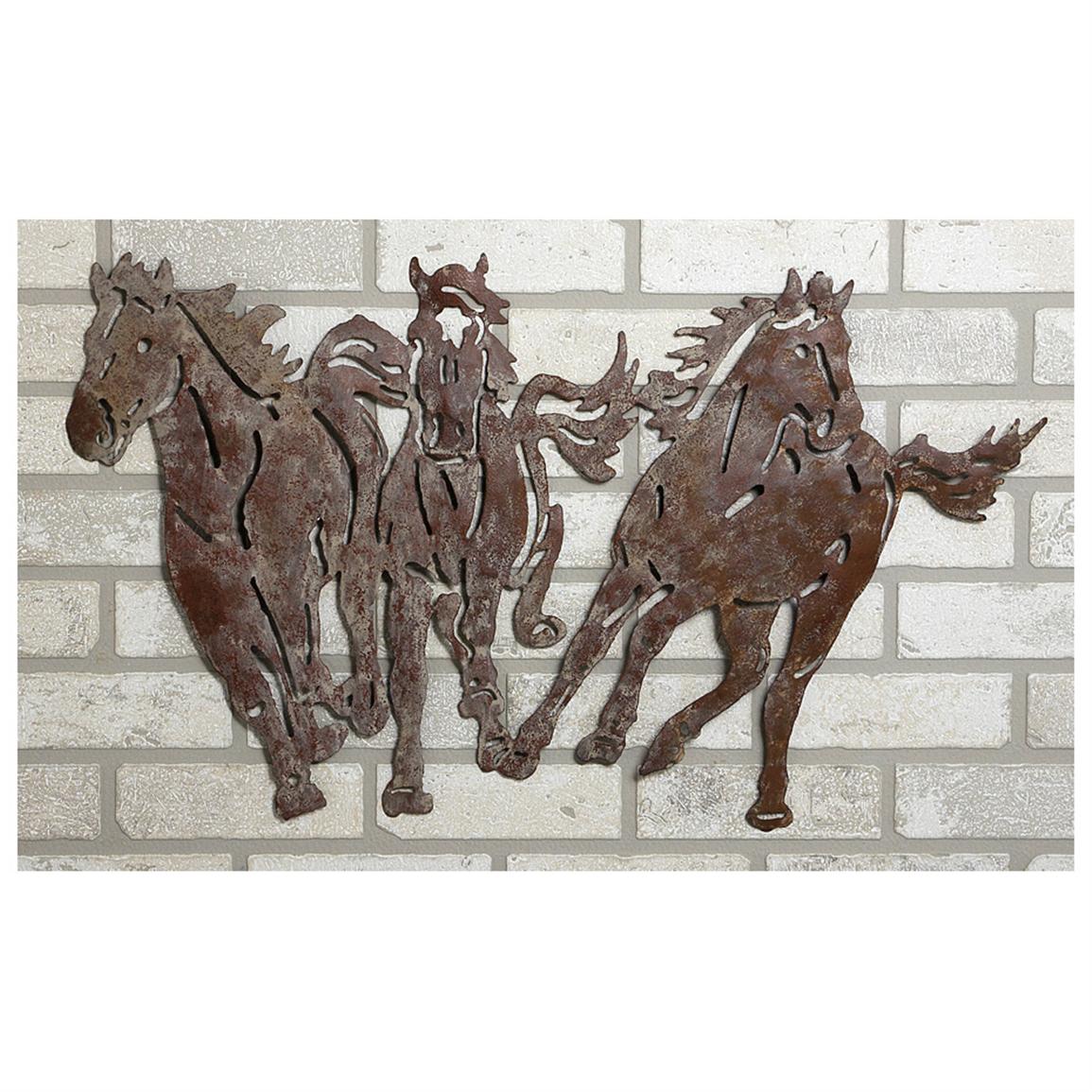 River of Goods   Wild Horses Metal  Wall Art  581832 