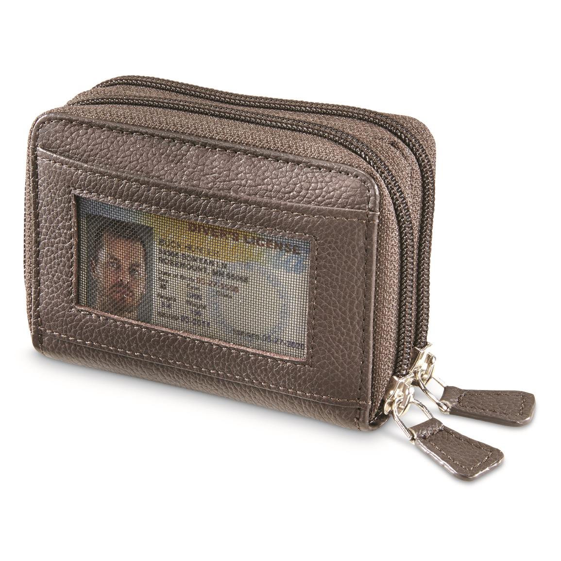 Guide Gear Leather RFID Wallet, Accordion, Brown