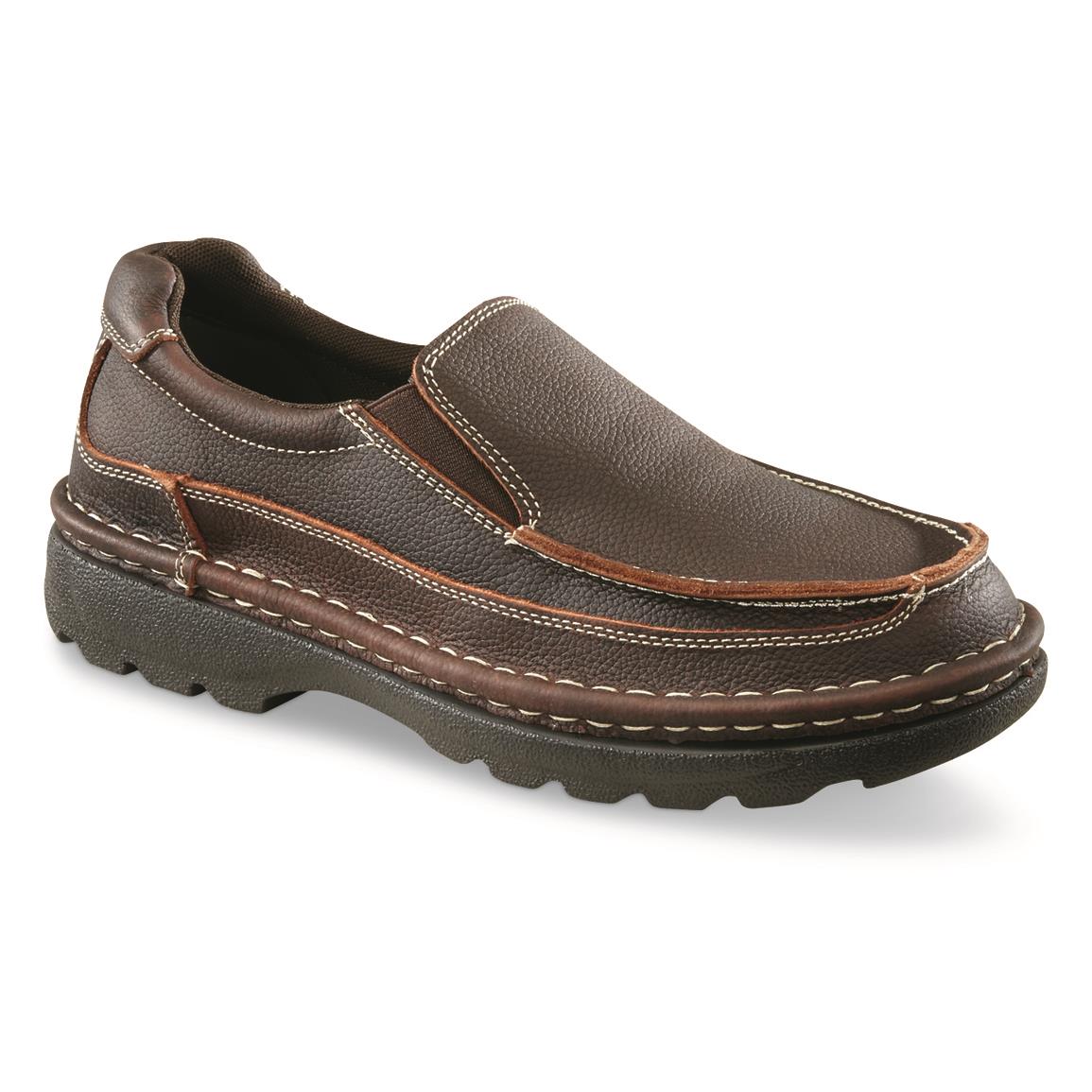 slip on shoes brown