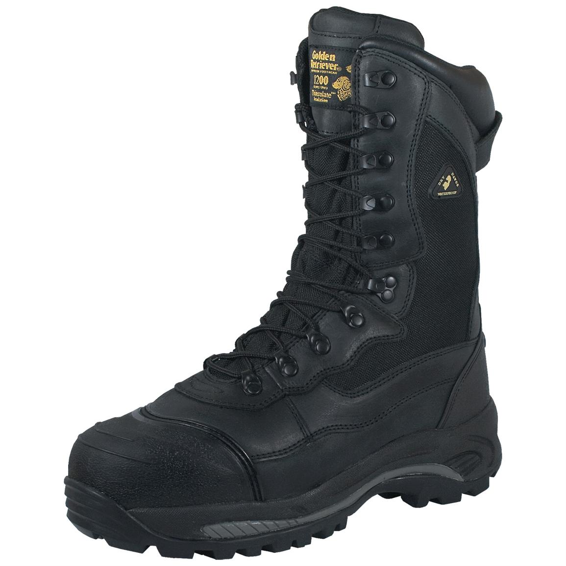 1200 gram insulated composite toe work boots