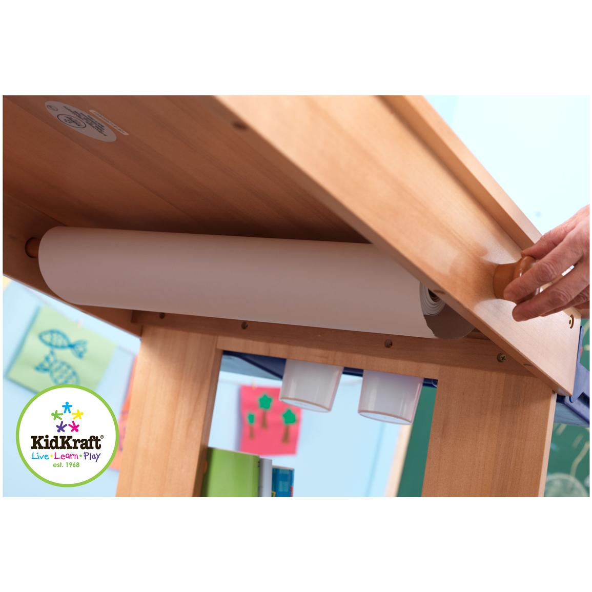 KidKraft Art Table With Drying Rack Paper Roll And Storage 583488   583488i3 Ts 