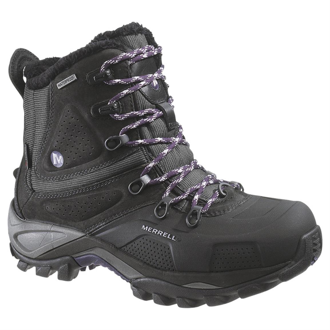 Women&#39;s Merrell® Whiteout 8 Waterproof 400-gram Winter Boots - 583695, Hiking Boots & Shoes at ...