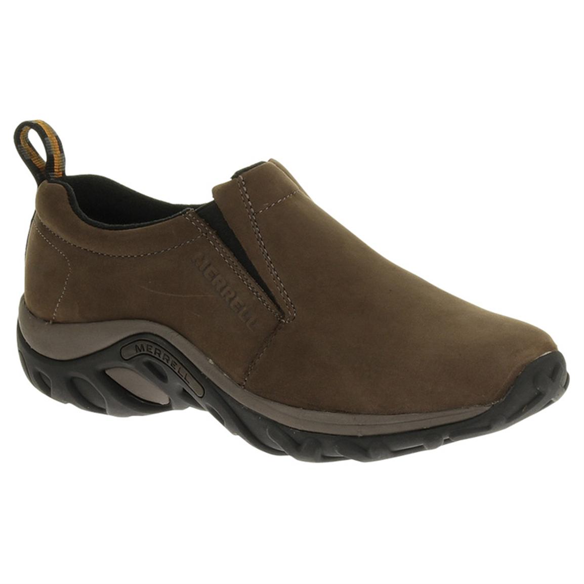 Men's Merrell Jungle Moc Nubuck Slip-on Shoes - 584034, Casual Shoes at ...
