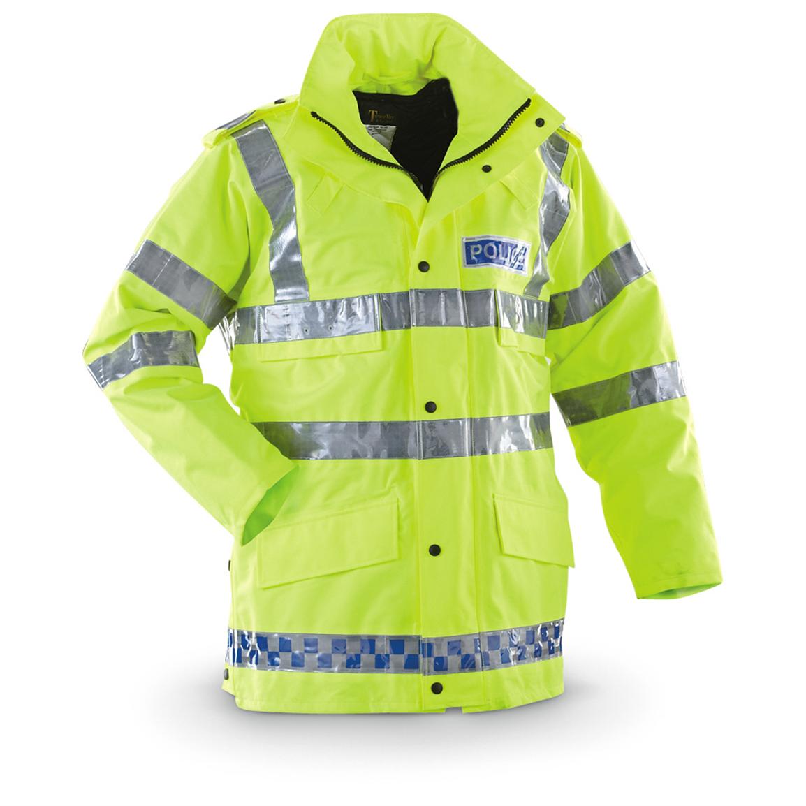 Ex Police Hi Vis Waterproof Jacket Coat Yaffy Security Vehicle Patrol Duty Work