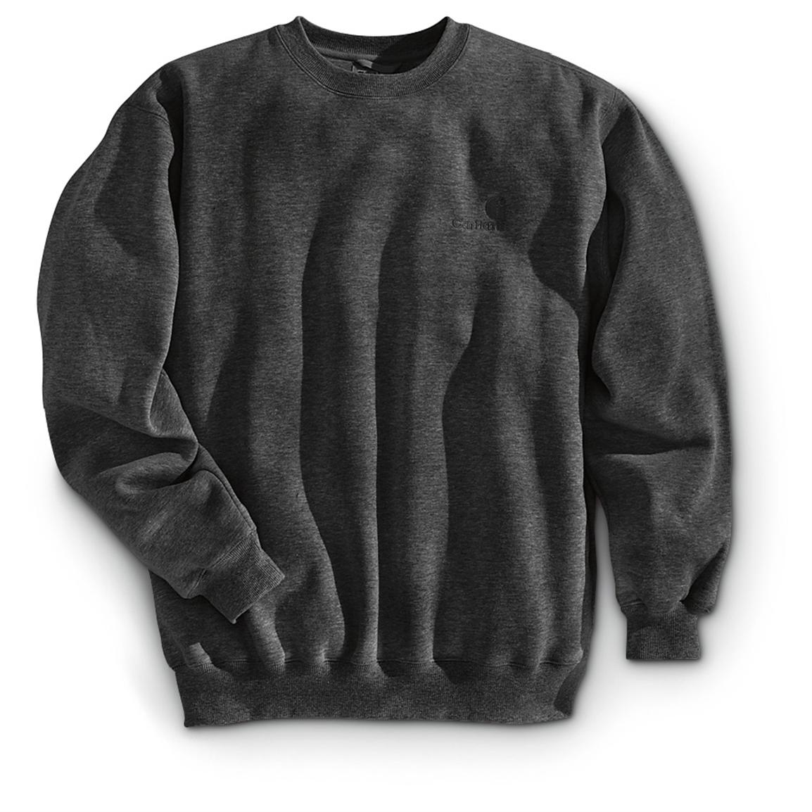 Carhartt® Heavyweight Crew-neck Sweatshirt, Black - 584729, Sweatshirts ...