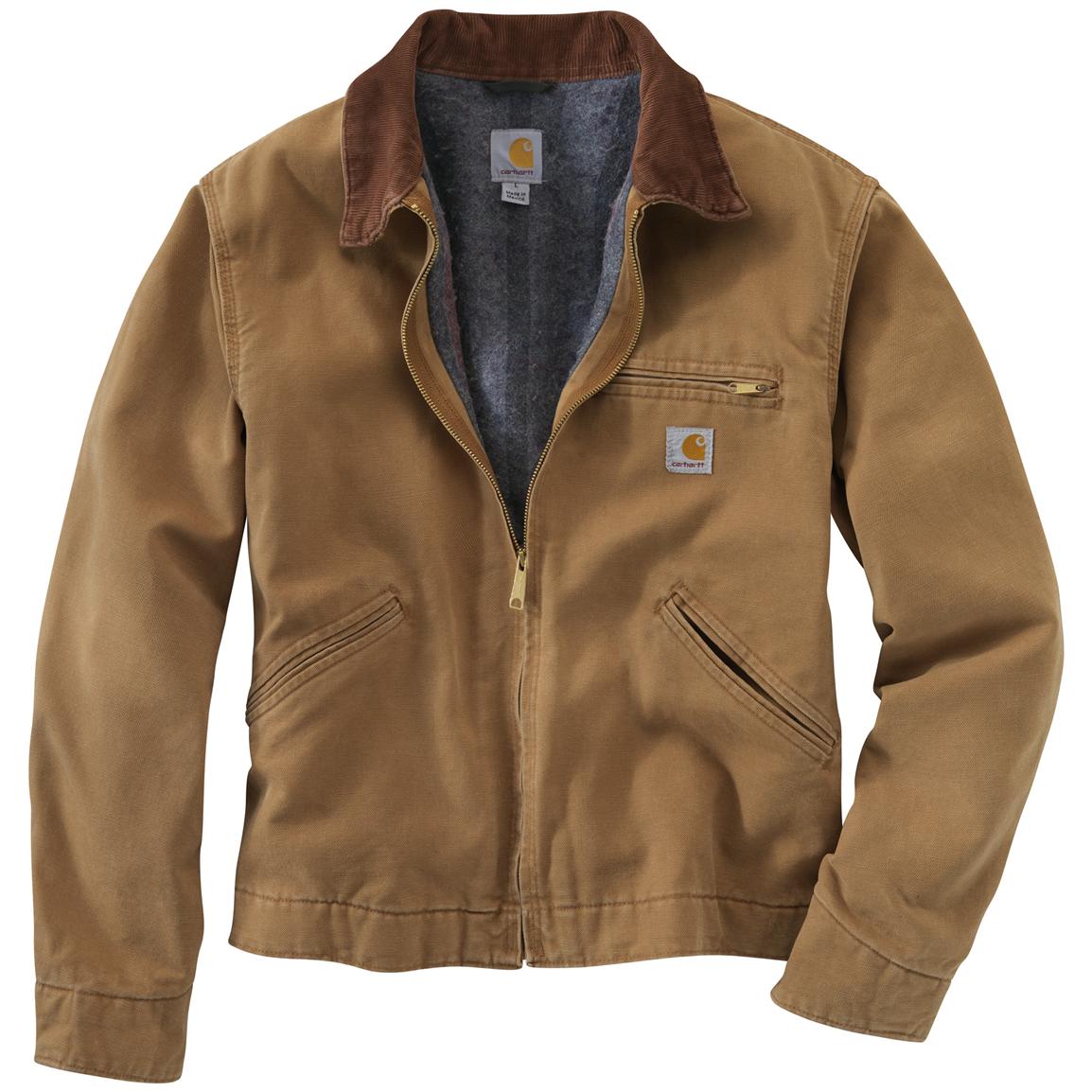 Carhartt® Weathered Duck Detroit Jacket - 587926, Insulated Jackets