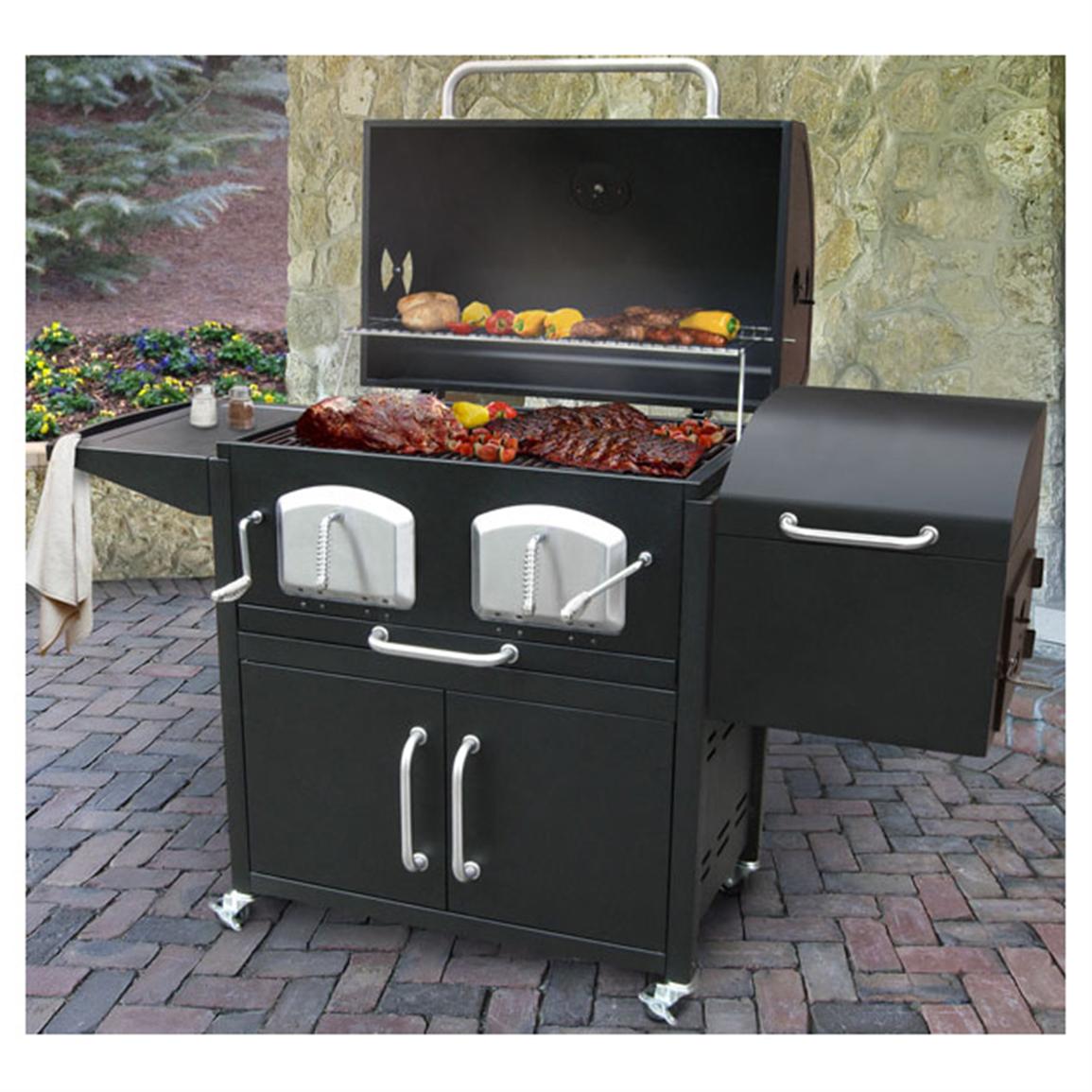 Landmann Bravo Premium Charcoal Grill with Offset Smoker