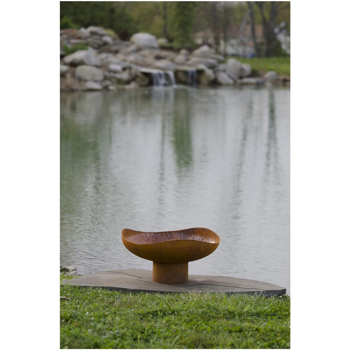 "Mini Sand Dune" 24" Custom Steel Fire Bowl from The Fire ...