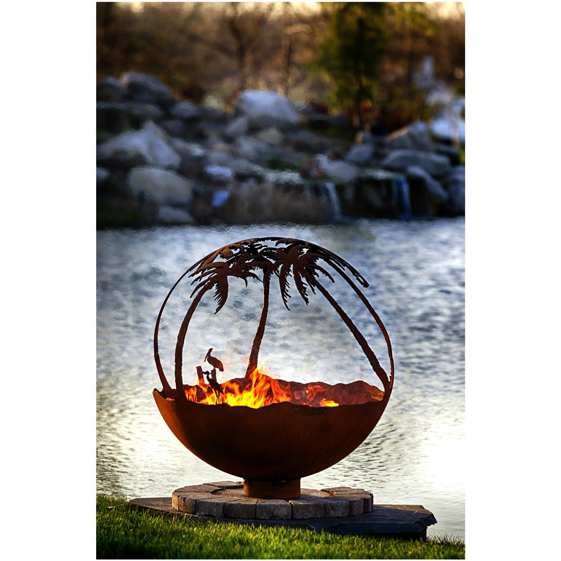 "Another Day in Paradise" 37" Custom Steel Fire Bowl from ...