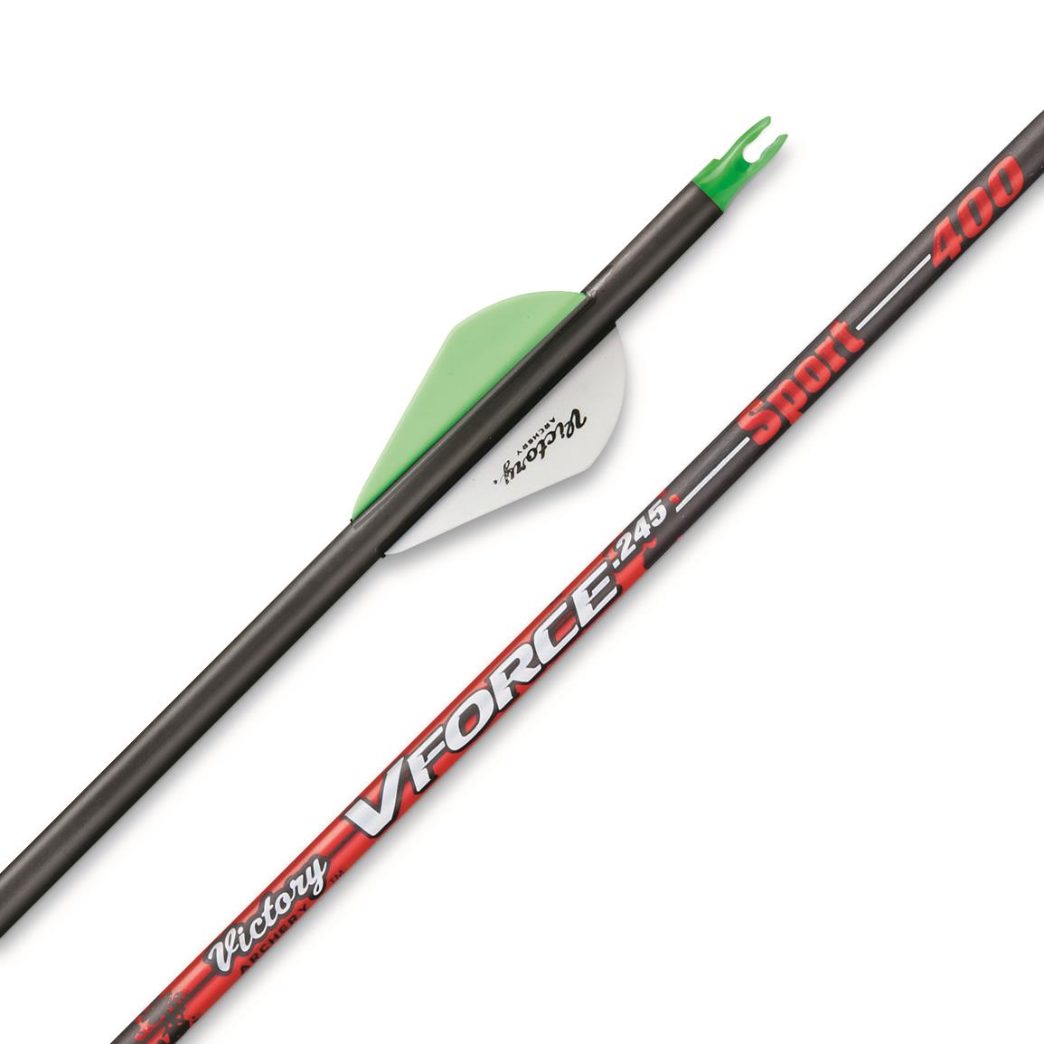 Victory V-Force Sport 400 Arrows, 12 Pack
