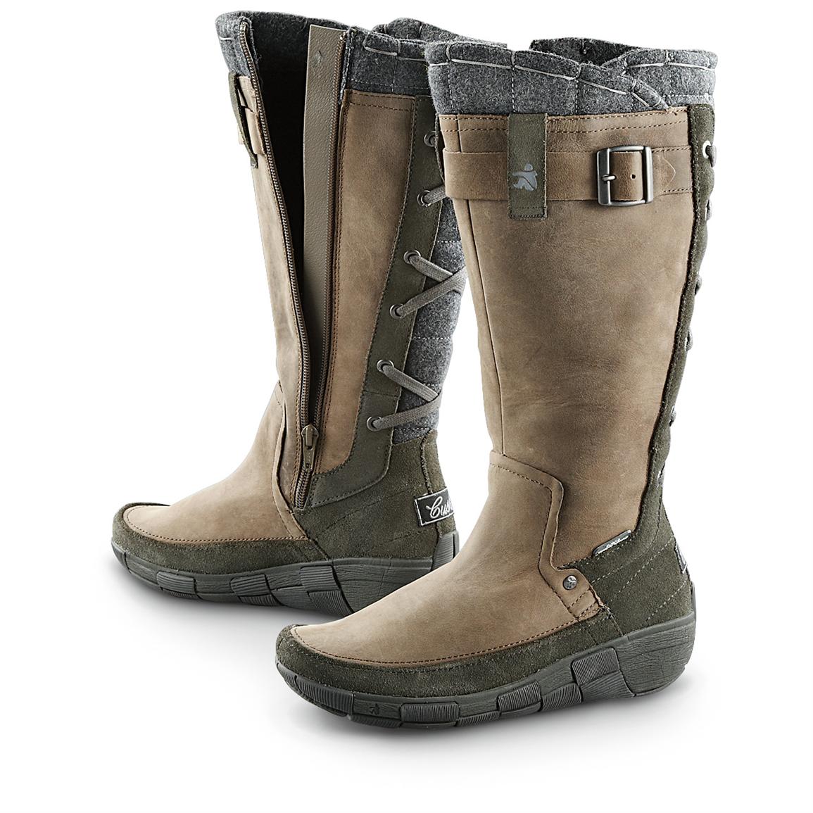 Women's Cushe® Conscience Boots, Gray Winter Snow Boots at Sportsman's Guide