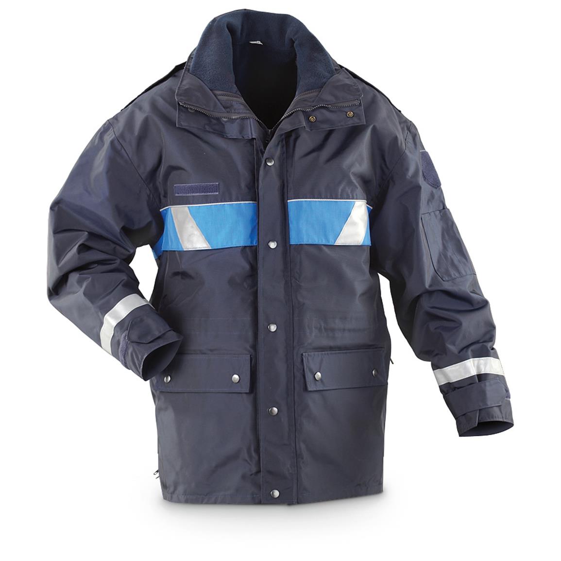 New French Motorcycle Police Waterproof Jacket with Fleece