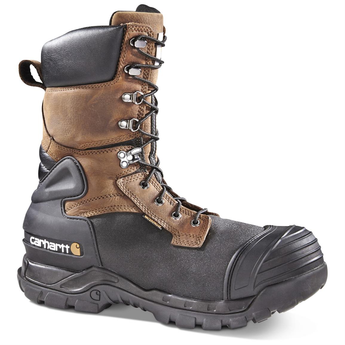 Carhartt Lightweight Waterproof Composite Toe Work Hiking Boots ...