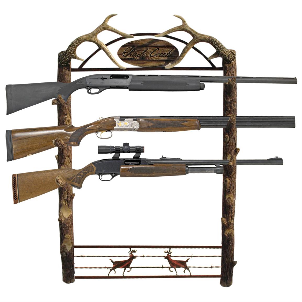 Rush Creek 5-gun Big Game Wall Rack - 589900, Gun Cabinets & Racks at ...