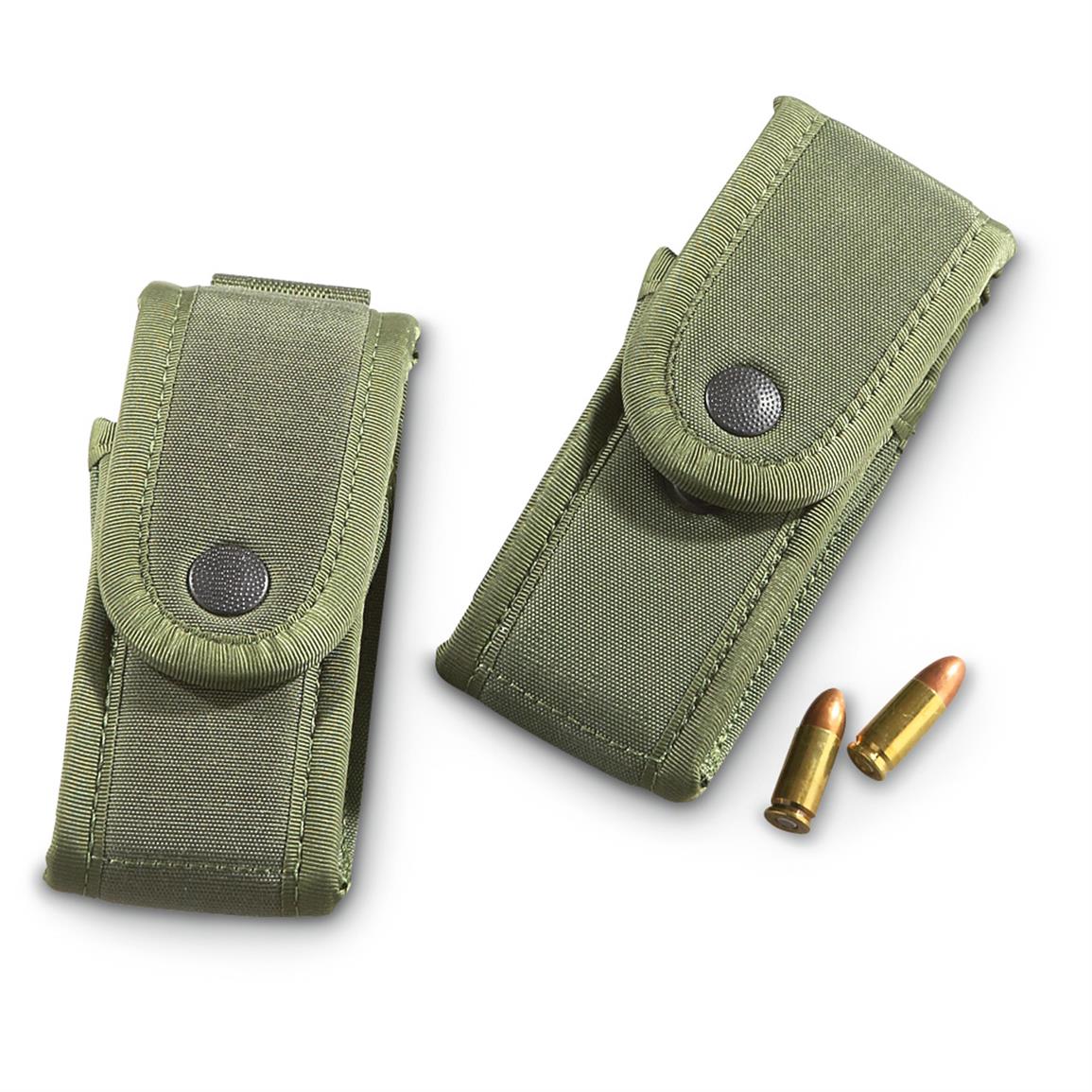 2 New Italian Military Surplus Mag Pouches - 589982, Mag Pouches at ...