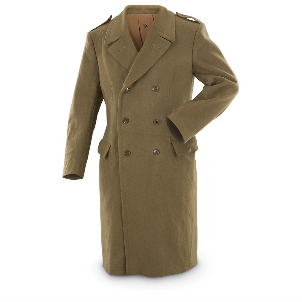 Used NATO Military Surplus Wool Overcoat - 589995, Insulated Military ...