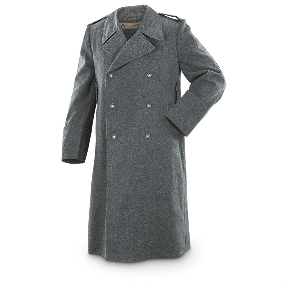 Used NATO Military Surplus Wool Overcoat - 589995, Insulated ...