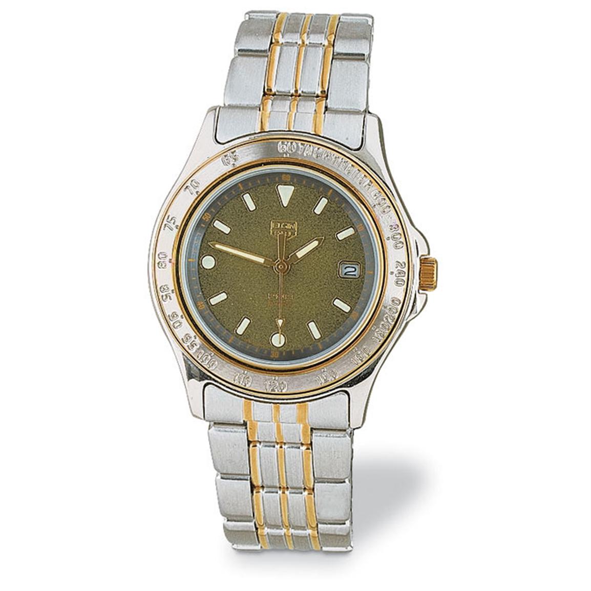 Elgin PQS Solar Watch, Stainless Steel 