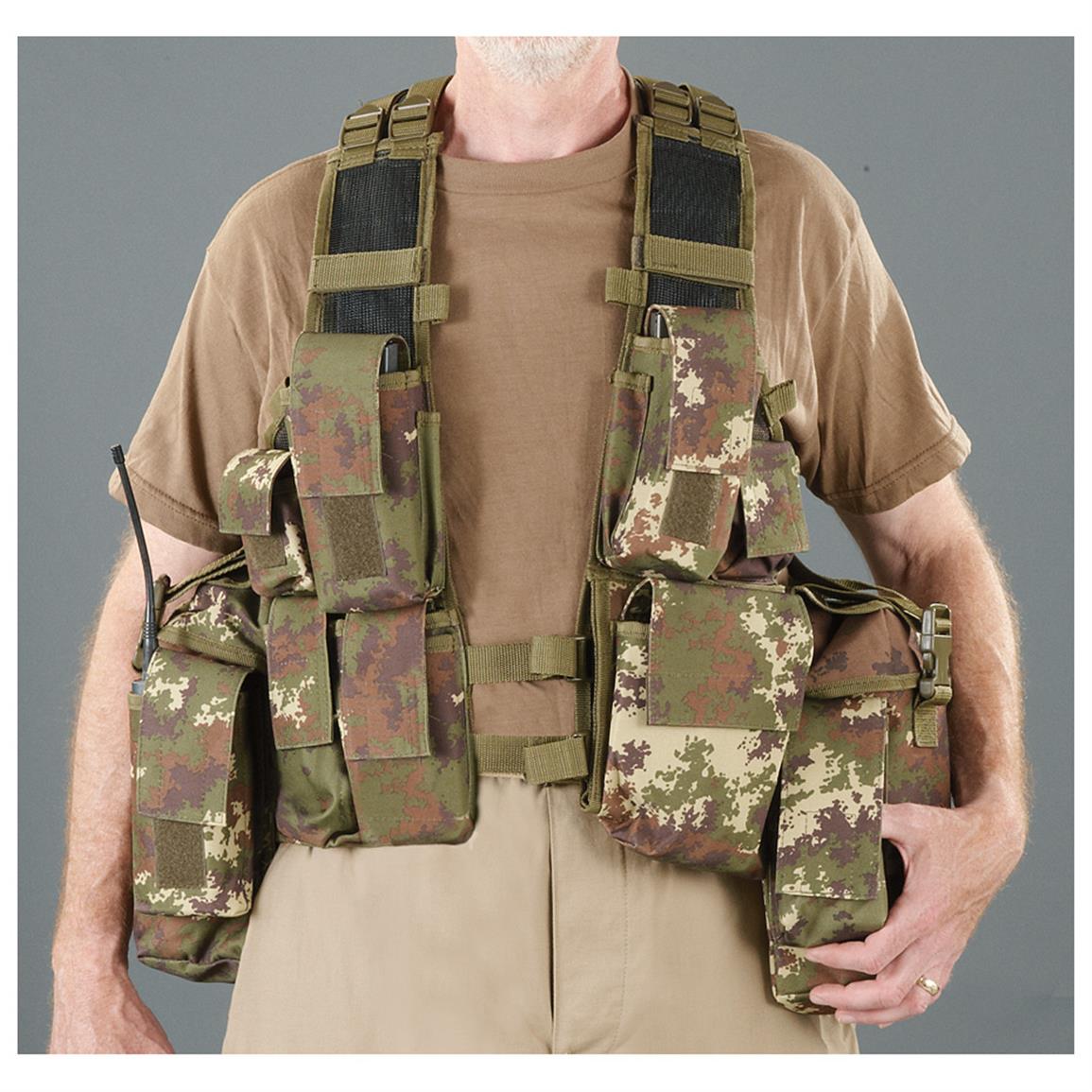 Mil-Tec Multi-Pocket Fishing Vest Hunting Shooting Camping Army Waistcoat Black 