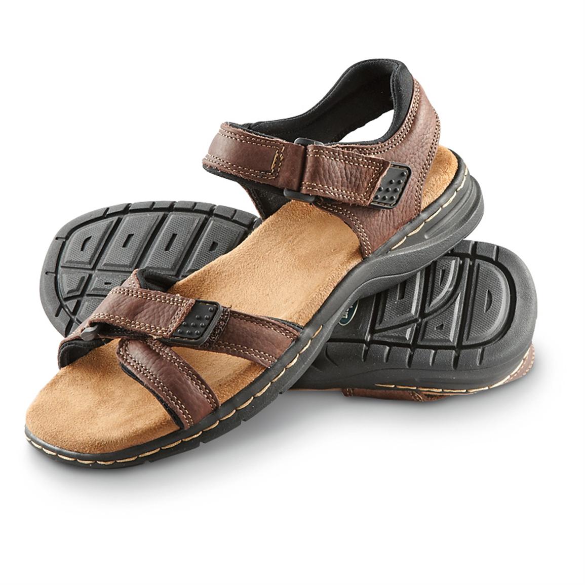 Men's Dr. Scholl's Gus Sandals, Briar - 590539, Sandals & Flip Flops at Sportsman's Guide