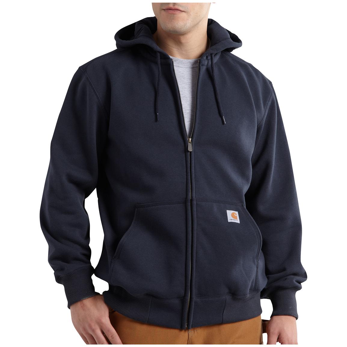 Carhartt Rain Defender Paxton Heavyweight Hooded Zip-front Sweatshirt ...