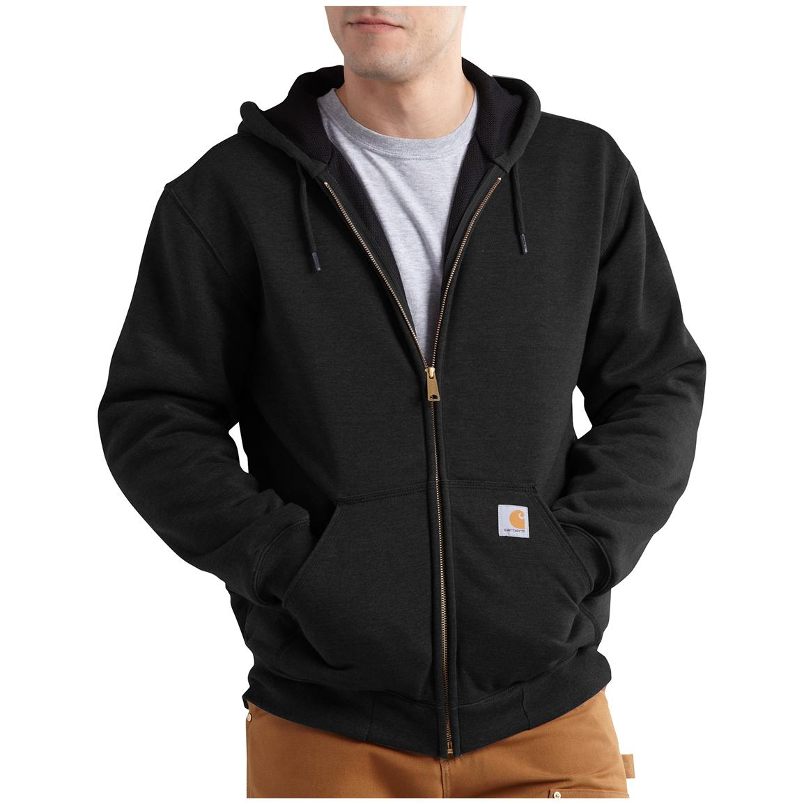 carhartt black zip hoodie